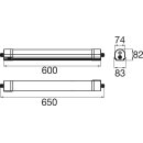 SLV 1010837 WATERPROOF V 600 28 830/840/850 ML DALI IP65