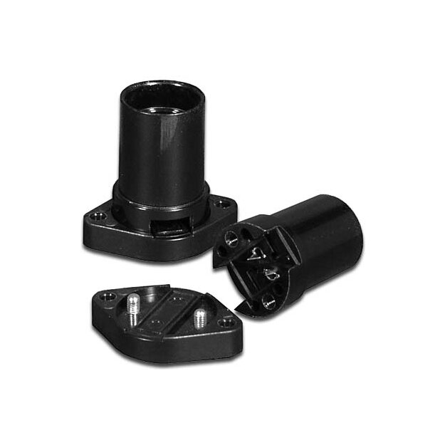 Houben 990019 Lichtketten-Fassung 2-teilig Schwarz