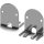 Houben 104824 Befestigungswinkel Silber