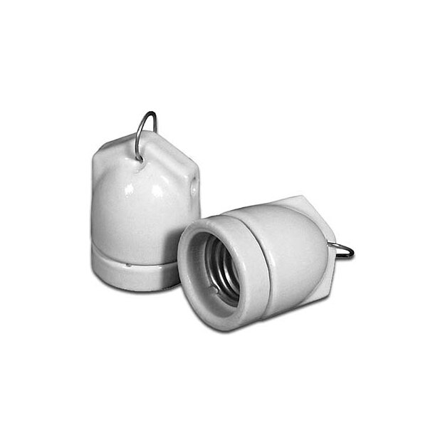 Houben 990009 Edisonfassung 3-teilig Weiß