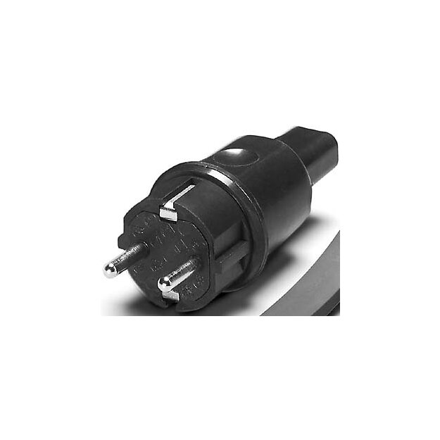 Houben 990021 Schutzkontakt-Stecker Schwarz