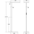 Brumberg 77456184 LED-Stehleuchte 100 W 4000K FLORES