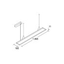 Brumberg 49260073DA LED Pendelleuchte 1495x195 transparent 3000K 4000K ADARA