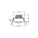Brumberg 38144653 LED-Einbaustrahler 230 V AC 6 W TIRREL-S