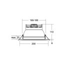 Brumberg 12765073 LED-Einbaudownlight 230 V AC 28 W MUNA...