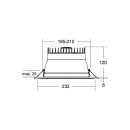 Brumberg 12767073 LED-Einbaudownlight 230 V AC 35 W MUNA...