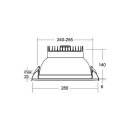 Brumberg 12769073 LED-Einbaudownlight 230 V AC 50 W MUNA...