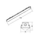 Brumberg 78914114 HUMID ONE Notlicht 3h 1190mm 21W HUMID ONE