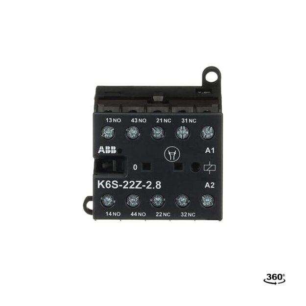 ABB K6S-22Z-2.8-72 Kleinhilfsschütz 17-32 V DC 2,8 W GJH1213001R7222