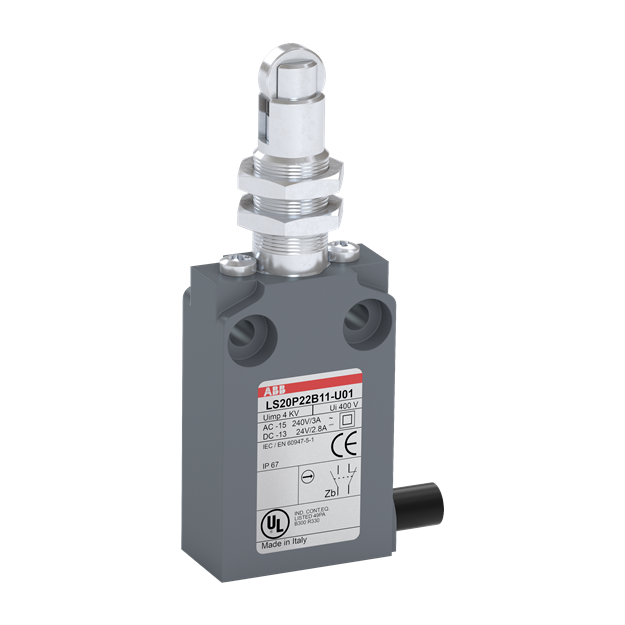 ABB LS20P22B20-U01 LS20P22B20-U01 Positionsschalter Kunststoff-Gehäuse grau IP67 1SBV015922R1220