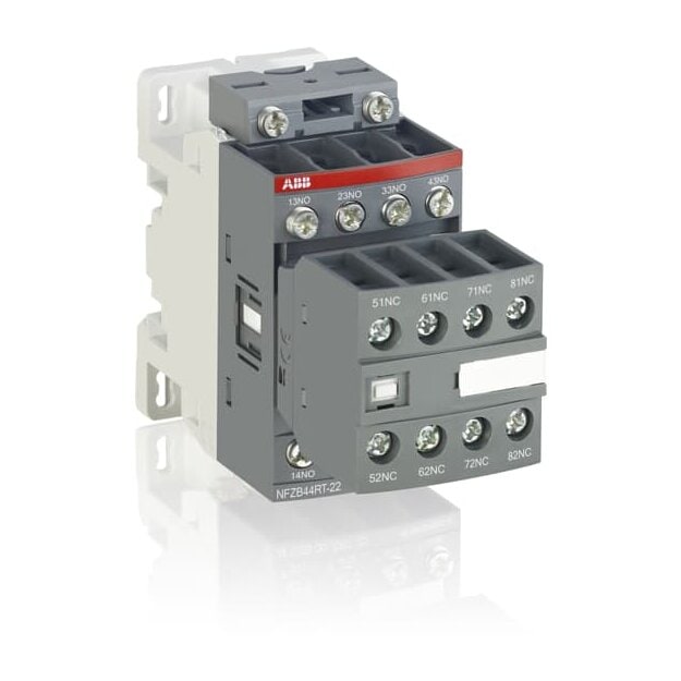 ABB NFZB44ERT-21 Hilfsschütz 24-60 V 50/60 Hz / 20-60 V DC 4S+4Ö Ringkabelschuhanschluss mit Bahnzulassung 1SBH136060R2144