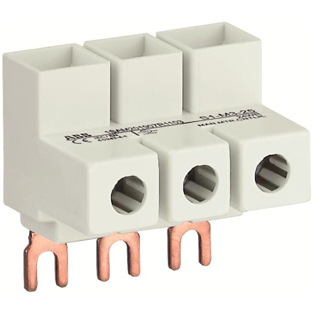 ABB S1-M3-25 3-Phasen-Einspeiseblock Flach für MS116 / MS132 25mm2 Type E 1SAM201907R1103