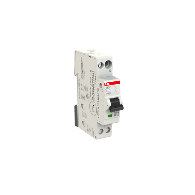 ABB SNX201-C25 SNX201-C25 Sicherungsautomat C-Charkteristik 6KA 1P+N 25 A 2CSS255301R0254