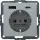 Berker 48146084 Steckdose SCHUKO/USB AC 20W PD Qx alu samt