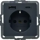 Berker 48146086 Steckdose SCHUKO/USB AC 20W PD Qx ant samt