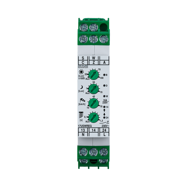 Jung 17USWREG Umsetzer Sonne/ Wind  230 V REG