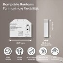 JUNG HOME Puck Binäreingang 2fach Batterie BTPB2UB – für Taster, Schalter & Sensoren, Bluetooth Mesh, 2 Eingänge