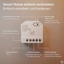 JUNG HOME Puck Dimmer 1fach BTPD1B2U – für dimmbare Beleuchtung, LED-Universal-Dimmer, Bluetooth Mesh, 2 Binäreingänge