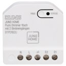 JUNG HOME Puck Dimmer 1fach BTPD1B2U – für dimmbare Beleuchtung, LED-Universal-Dimmer, Bluetooth Mesh, 2 Binäreingänge