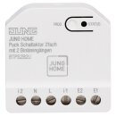 JUNG HOME Puck Schaltaktor 2fach BTPS2B2U – für 2 Beleuchtungen & elektrische Verbraucher, Bluetooth Mesh, 2 Schaltkanäle, 2 Binäreingänge