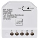 JUNG HOME Puck Schaltaktor Energy 1fach BTPSE1B2U – für Beleuchtung & elektrische Verbraucher, Energiemessung, Bluetooth Mesh, 2 Binäreingänge