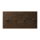 Jung ME12-250ATK26 Abdeckung 2fach waagerecht mit 2+2 Kipphebeln