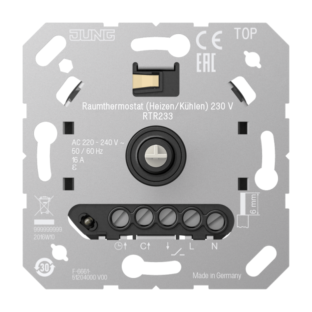 Jung RTR233 Raumthermostat (Heizen/Kühlen) 230 V
