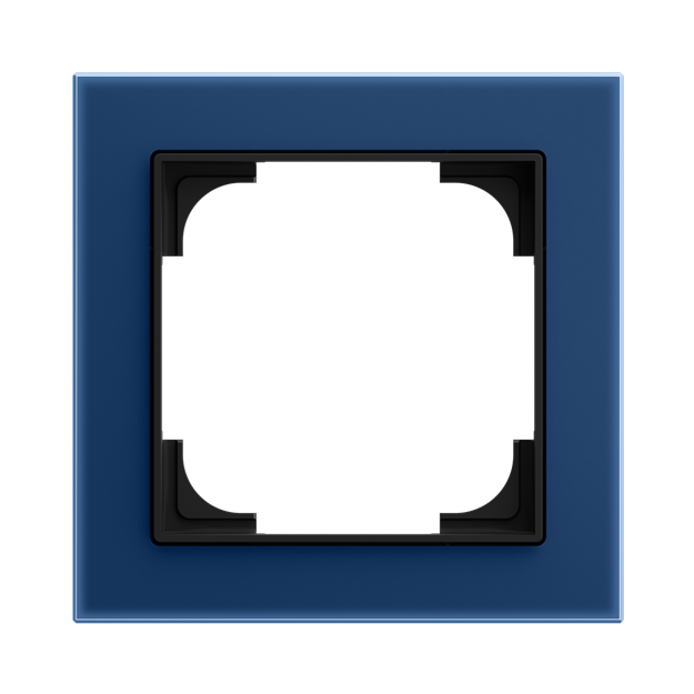 Busch-Jaeger 1721-4028-101 Abdeckrahmen 1-fach Blauglas  Busch-art linear® 2CKA001754A4932