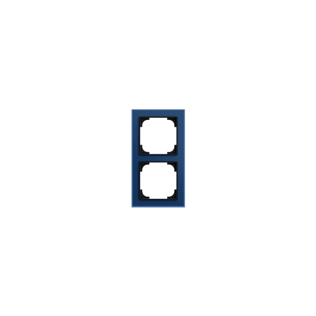 Busch-Jaeger 1722-4028-101 Abdeckrahmen 2-fach Blauglas  Busch-art linear® 2CKA001754A4933