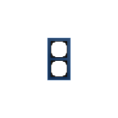 Busch-Jaeger 1722-4028-101 Abdeckrahmen 2-fach Blauglas...