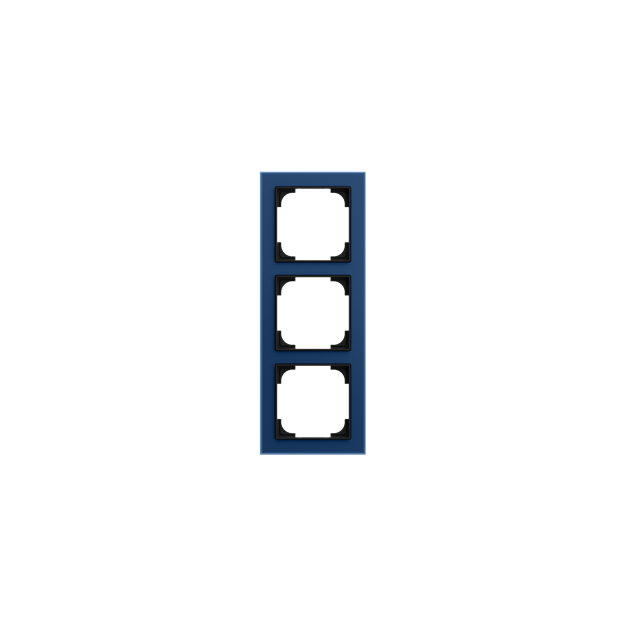 Busch-Jaeger 1723-4028-101 Abdeckrahmen 3-fach Blauglas  Busch-art linear® 2CKA001754A4934