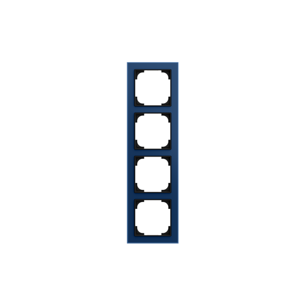 Busch-Jaeger 1724-4028-101 Abdeckrahmen 4-fach Blauglas  Busch-art linear® 2CKA001754A4935