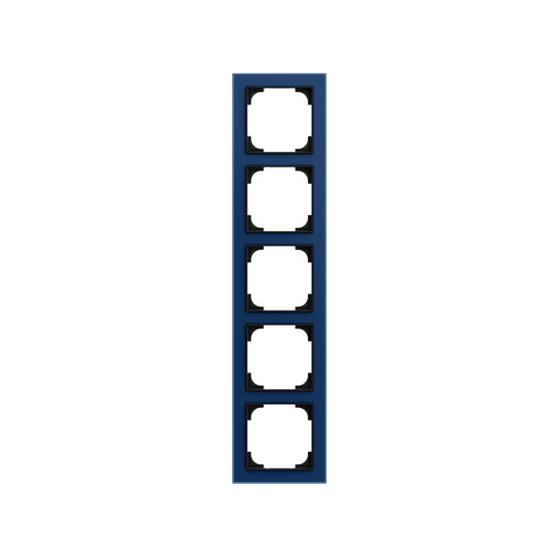 Busch-Jaeger 1725-4028-101 Abdeckrahmen 5-fach Blauglas  Busch-art linear® 2CKA001754A4936