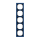 Busch-Jaeger 1725-4028-101 Abdeckrahmen 5-fach Blauglas  Busch-art linear® 2CKA001754A4936