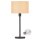SLV Set Tischleuchte FENDA 155780 Leuchtenfuß FENDA TL-2 schwarz 1005303 A60 E27 LED Leuchtmittel Transparent 7,5W 2700K CRI90 320° 10,5cm 155583 Schirm FENDA Beige