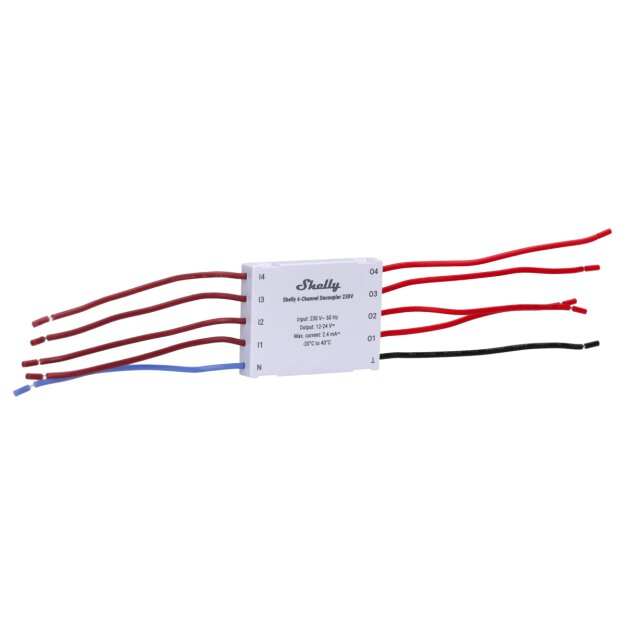 Shelly 4-Channel Decoupler 230V 4-Kanal-Optokoppler AC/DC-Isolation