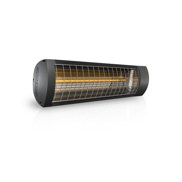 Etherma 45030 Infrarotstrahler 1.800 W Leitung 180 cm EIN/AUS-Schalter IP 65 423x109 mm ET-EXO-BASIC-1800-NA Schwarz