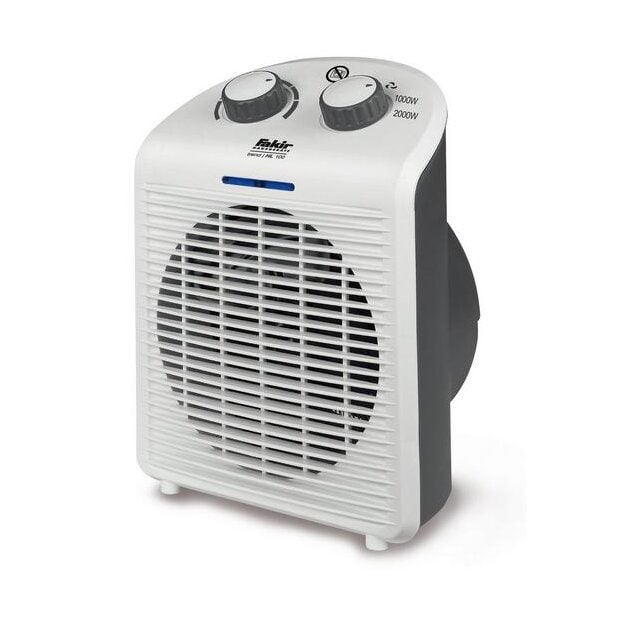 Fakir Heizlüfter Trend HL 100 - 1.000-2.000 W - IP 21 Kippsicherung Überspannungsschutz Weiß/Grau 5421006