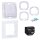 Shelly Set Zweifach-Schalter Wall Switch 2 White + Wall Frame 1 White + 2PM Gen3 – Smarte Schalterkombination