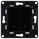 Shelly Set Zweifach-Schalter Wall Switch 2 Black + Wall...