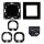 Shelly Set Zweifach-Schalter Wall Switch 2 Black + Wall Frame 1 Black + 2PM Gen3 – Smarte Schalterkombination