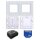 Shelly Set 2er Rahmen + Schalter Wall Switch 2 White + Wall Switch 1 White + Wall Frame 2 White + 2PM Gen3 + 1 Gen4