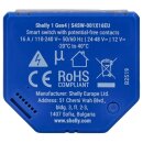 Shelly Set Smartes Garagentor – 3-Set aus BLU Button1 (3er Schlüsselanhänger), BLU RC Button 4 und Shelly 1 Gen4