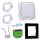 Shelly Set Dimmer-Set BYPASS + Dimmer Gen3 + Wall Switch 1 White + Wall Frame 1 White – dimmen & steuern von LED-Beleuchtung