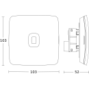 Steinel 091064 Optischer Sensor Unterputz IP20 360°...