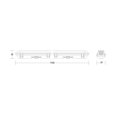 Steinel 089856 Sensor-LED-Innenleuchte 42 W IP65 Mit...