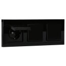 JUNG A IP 44 Set Schwarz: 3x A1520KLSW SCHUKO Steckdose...