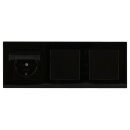 JUNG A IP 44 Set Schwarz: 3x A1520KLSW SCHUKO Steckdose...