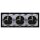 JUNG A IP 44 Set Schwarz: 3x A1520KLSW SCHUKO Steckdose mit Klappdeckel + 3x 551WU Dichtungsflansch + A5583BFSW 3-fach Rahmen