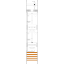 F-Tronic 7143335 Zählerfeld 1-feldrig H=1350mm...